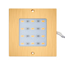 S50-12V Gold Square Ultrathin Cabinet Puck Light, 12V 5W CCT(2.4K, 2.7K, 3K, 3.5K, 4K, 5K) - ledlightsandparts