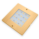 S50-12V Gold Square Ultrathin Cabinet Puck Light, 12V 5W CCT(2.4K, 2.7K, 3K, 3.5K, 4K, 5K) - ledlightsandparts