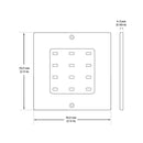 S50-12V Black Square Ultrathin Cabinet Puck Light, 12V 5W CCT(2.4K, 2.7K, 3K, 3.5K, 4K, 5K) - ledlightsandparts