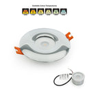 VBD-MTR-11C Recessed LED Light Fixture, 2.5 inch Round Chrome - ledlightsandparts - ledlightsandparts
