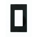 Leviton Screwless Decora Wallplate 1 Gang Black - ledlightsandparts