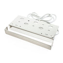 7 inch Step Light, Retaining Wall Light Brushed Nickel Front Cover - ledlightsandparts