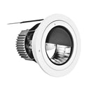 T-51 MR16 Light Fixture (White), 4 inch Adjustable Wall Wash Reflector Trim - ledlightsandparts