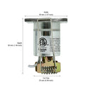 P105-SQ-SN-3000 Square LED Step Light, 12V 0.6W 3000K(Warm White) - ledlightsandparts