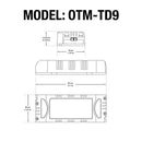 OTTIMA OTM-TD9 Constant Current LED Driver, 375mA 13-24V 9W - ledlightsandparts