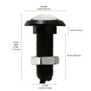 Flush Mount LED Bolt Beam Light Black WP, 9-16V 1W 2200K - ledlightsandparts