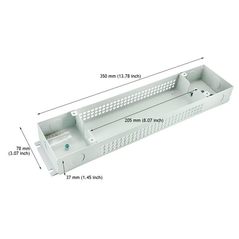 Enclosure Box Type A  Fit 24W LED Driver - ledlightsandparts