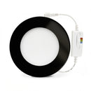 4 inch flat Round Panel light 9W 5CCT with FT6 rated wire - ledlightsandparts