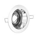 T-52 MR16 Light Fixture (White), 4 inch Recessed Downlight Adjustable Reflector Trim - ledlightsandparts