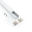 Type 13 -  5/8 Inches Deep Flush Mount Aluminum Profile With Leaps  Housing for LED Strip Lights-3 Meters (118 inches) - ledlightsandparts