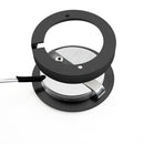 R25-12V-Black Round LED Cabinet Puck Light, 12V 2.5W CCT(2.4K, 2.7K, 3K, 3.5K, 4K, 5K), lightsandparts