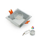VBD-MTR-9C Recessed LED Light Fixture, 2.5 inch Square Chrome - ledlightsandparts