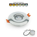 VBD-MTR-11C Recessed LED Light Fixture, 2.5 inch Round Chrome - ledlightsandparts 